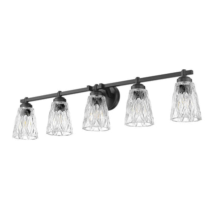 Z-Lite 5 Light Vanity, Matte Black