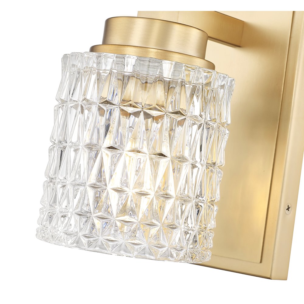 Z-Lite 1 Light Wall Sconce, Modern Gold