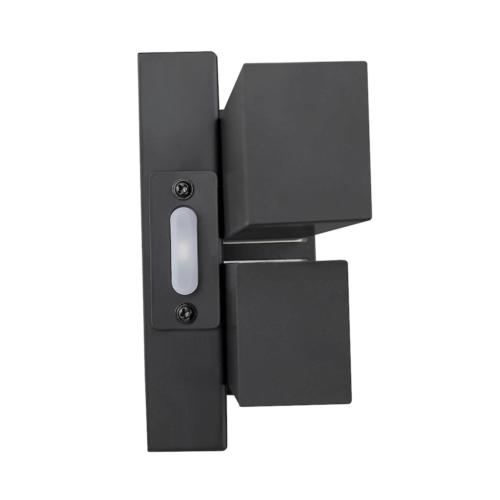 Z-Lite Zane 2 Light Vanity in Matte Black Frame Finish