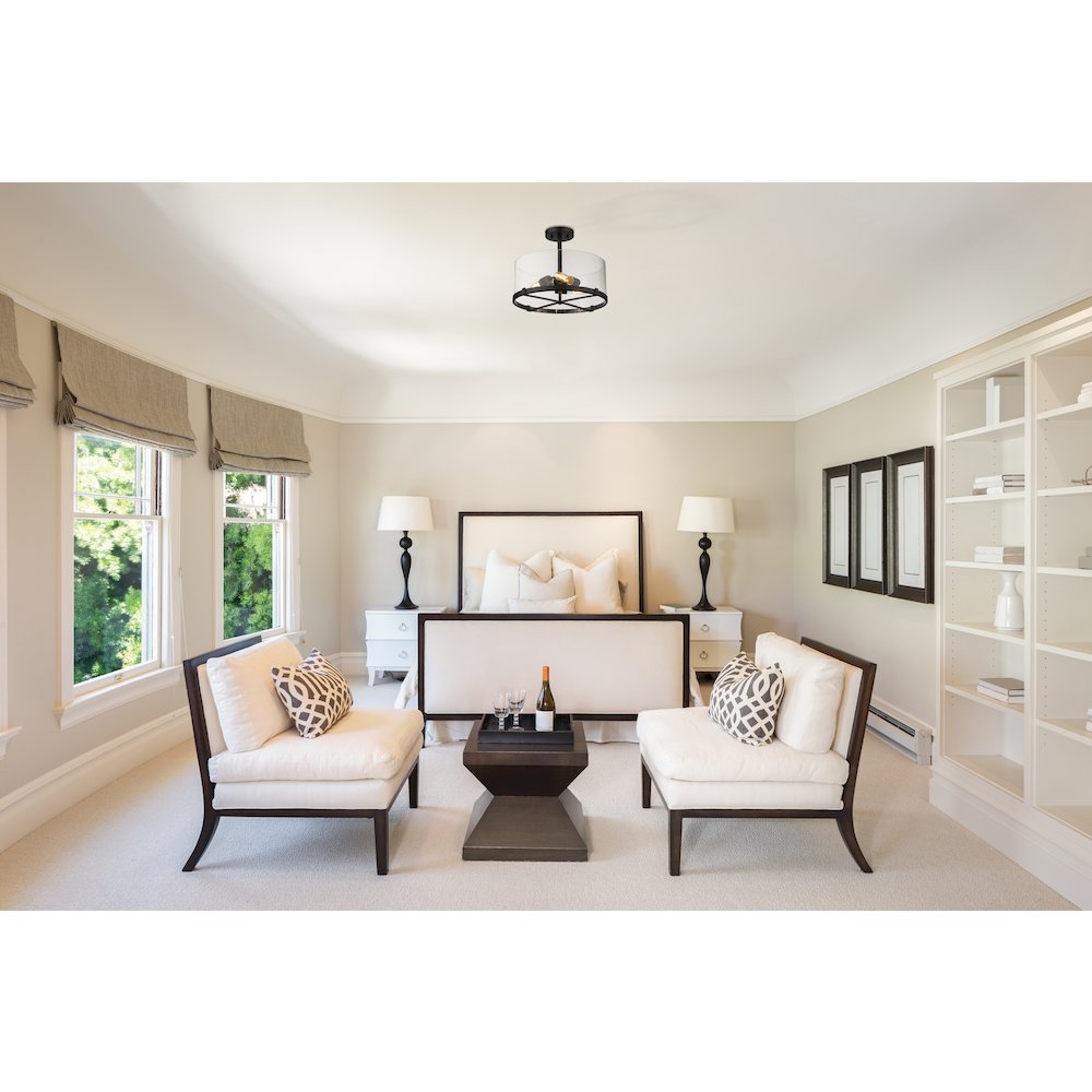 Z-Lite 3 Light Semi Flush Mount