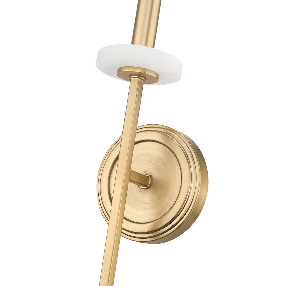 Z-Lite 1 Light Wall Sconce, Mordern Gold
