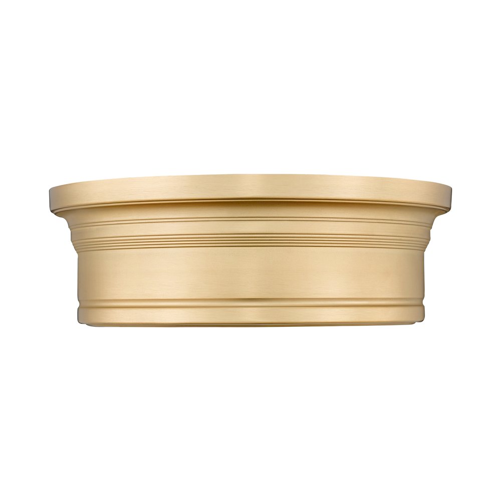 Z-Lite 1 Light Flush Mount, Modern Gold