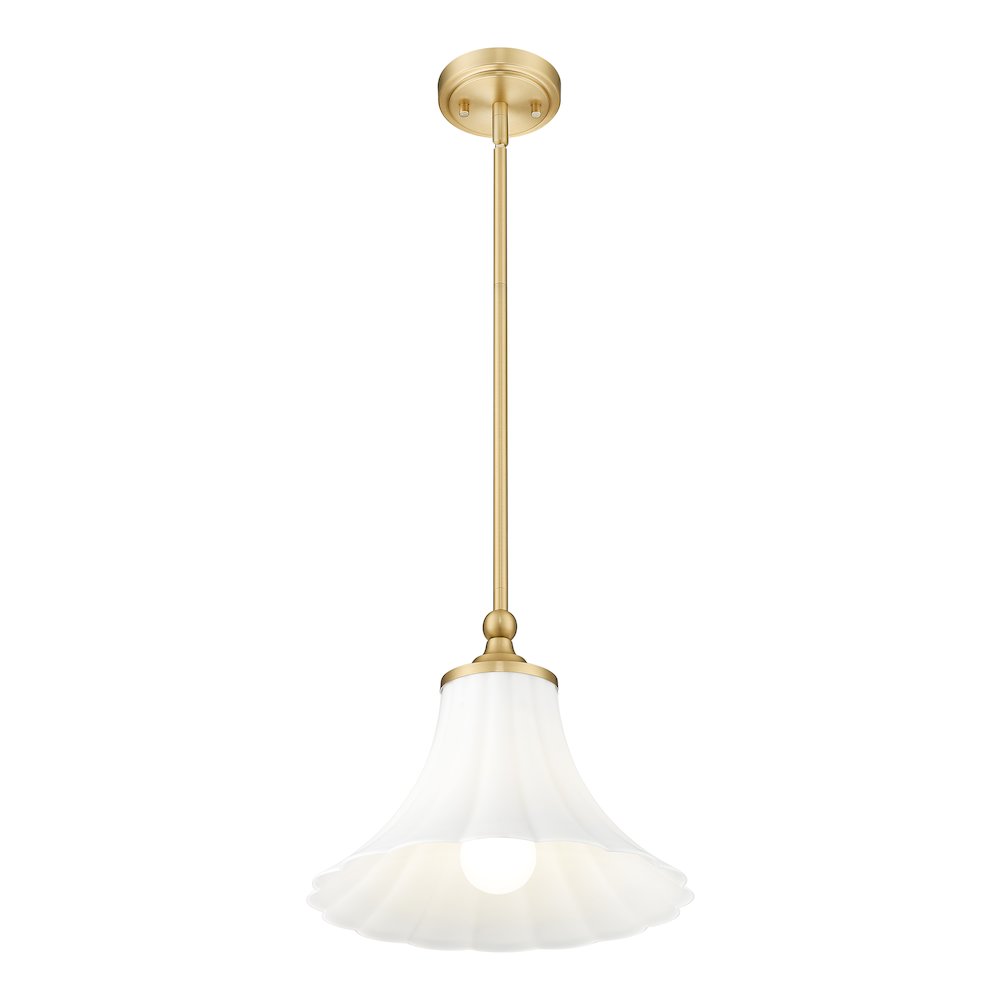 Z-Lite 1 Light Pendant, Modern Gold