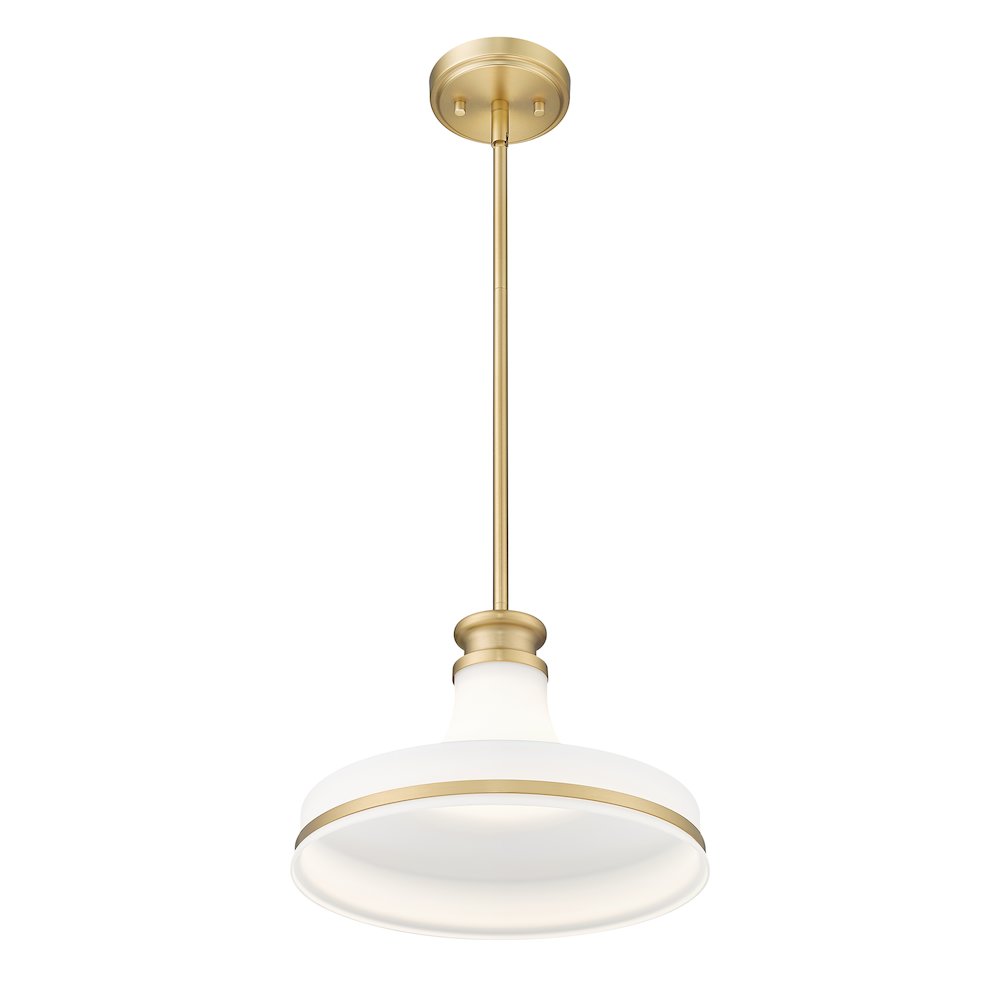 Z-Lite 1 Light Pendant, Modern Gold