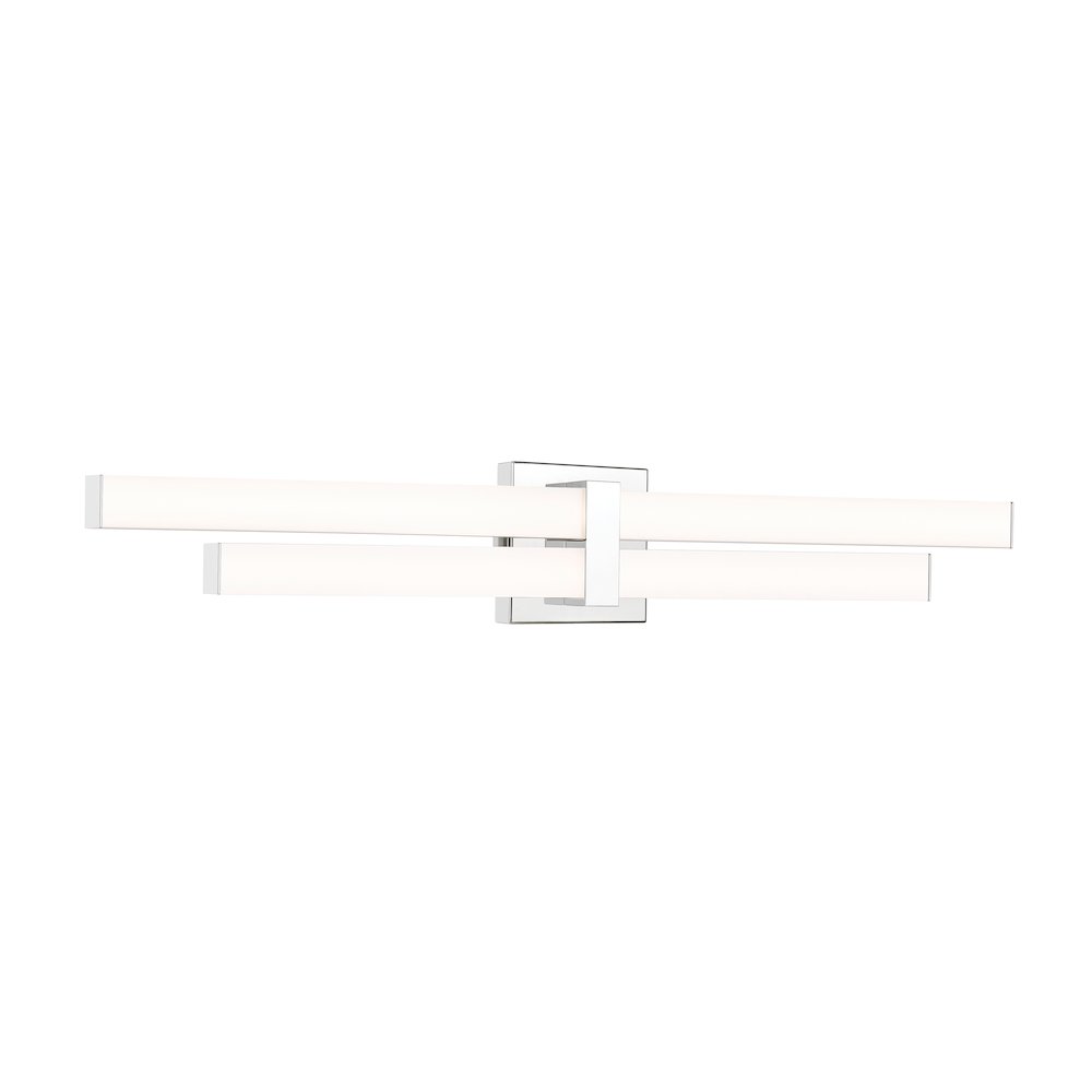 Z-Lite Zane 2 Light Vanity in Chrome  Frame Finish