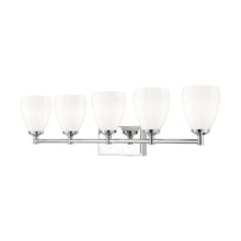 Z-Lite Oren 5 Light Vanity in Chrome  color, Steel frame