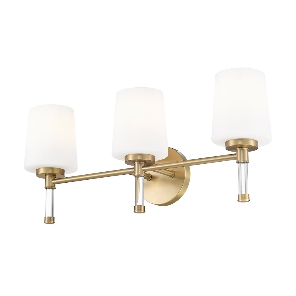 Z-Lite 3 Light Vanity, Modern Gold
