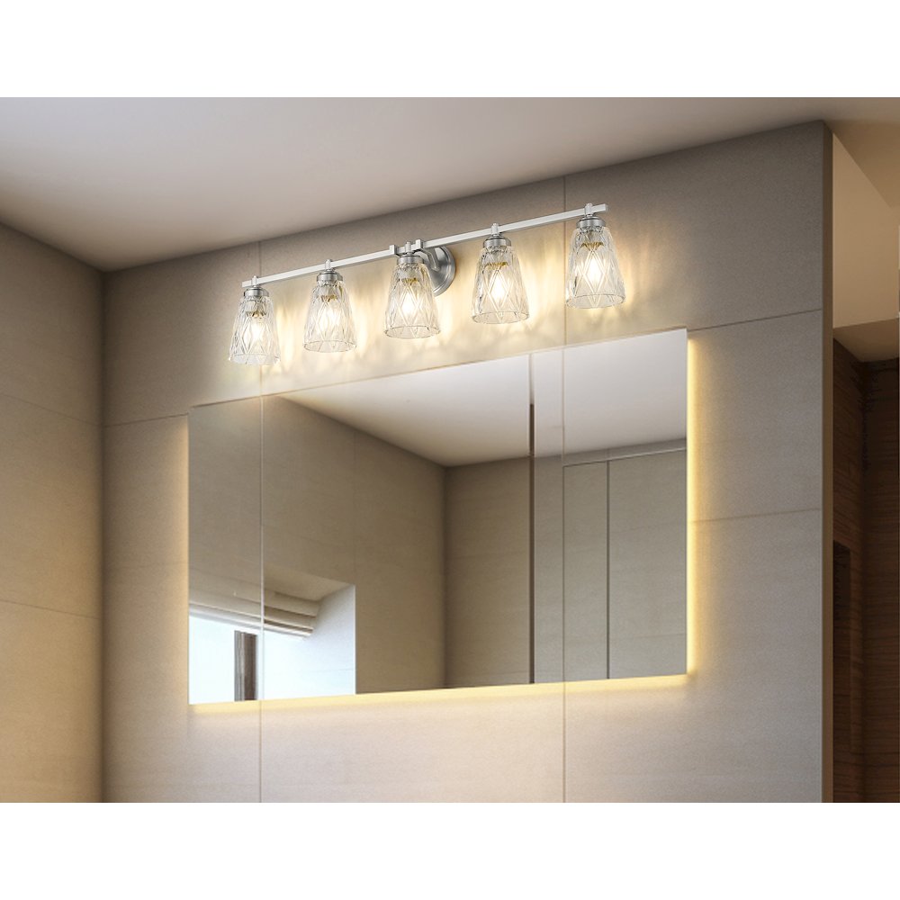 Z-Lite 5 Light Vanity, Brushed Nickel