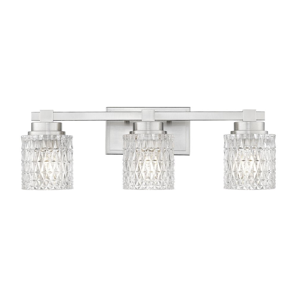 Z-Lite 3 Light Vanity, Brushed Nickel