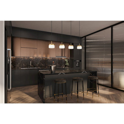 Z-Lite 1 Light Pendant, Modern Gold