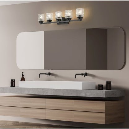 Z-Lite 5 Light Vanity, Matte Black