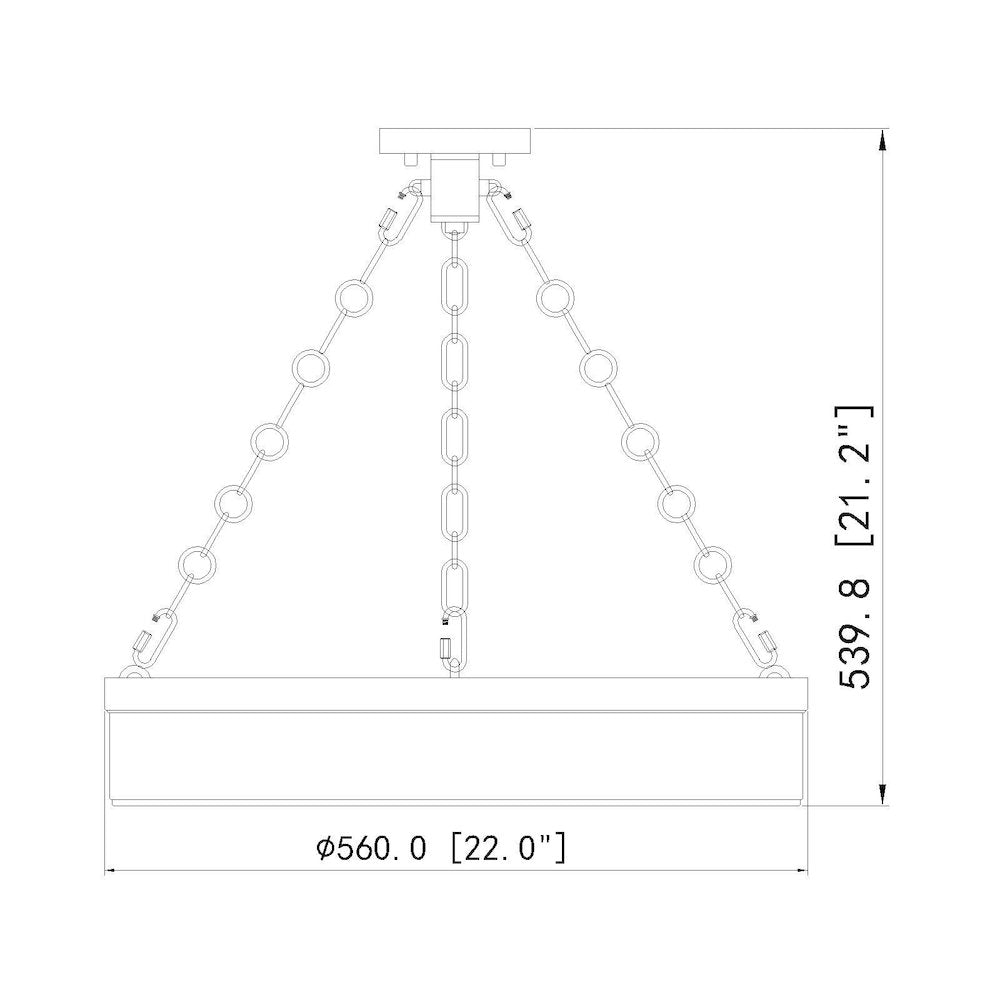 Z-Lite 3 Light Semi Flush Mount