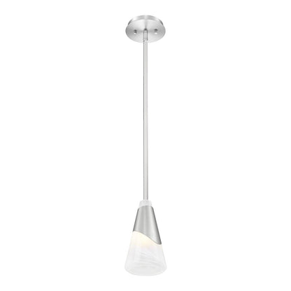 Z-Lite Aimie 1 Light Pendant, Brushed Nickel