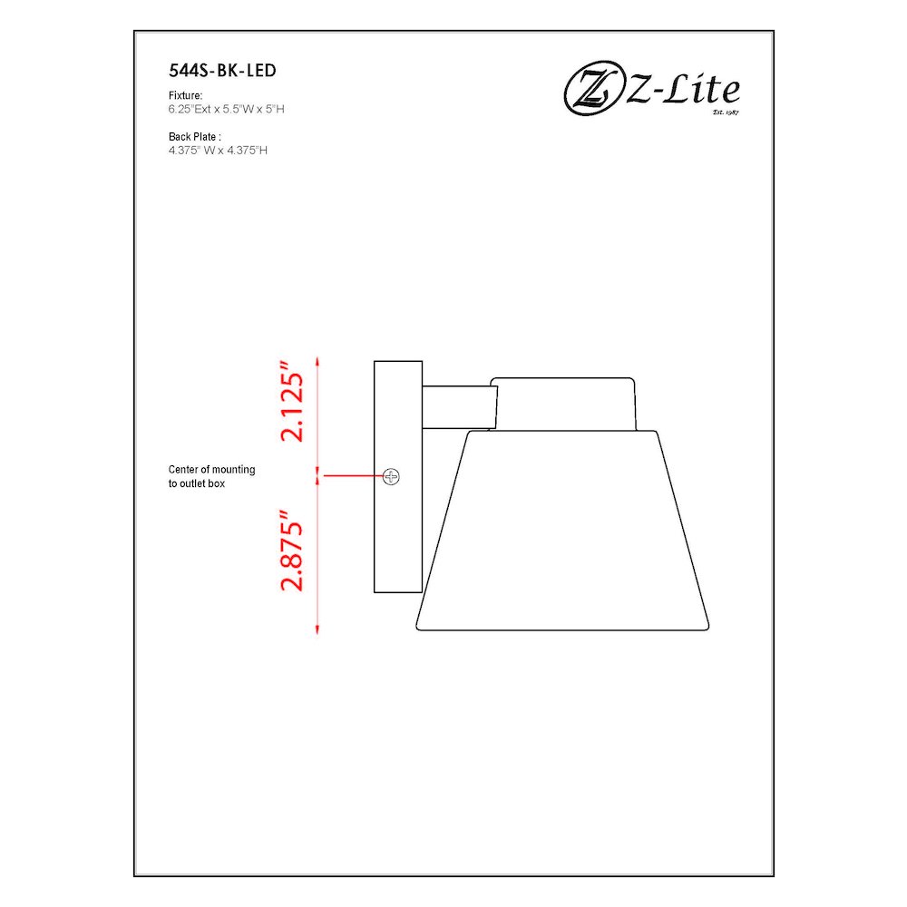 Z-Lite 1 Light Outdoor Wall Light