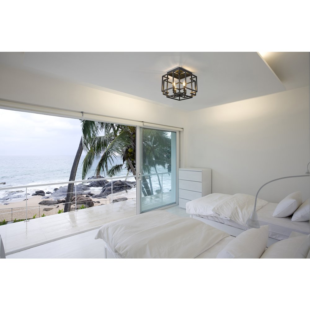 Z-Lite 4 Light Flush Mount