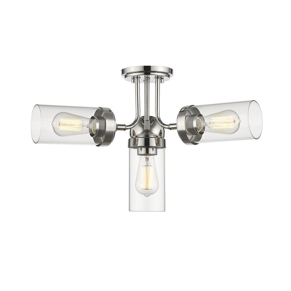 Z-Lite 4 Light Semi Flush Mount
