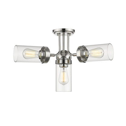 Z-Lite 4 Light Semi Flush Mount