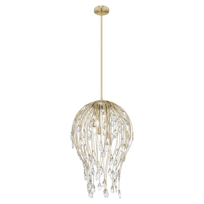Z-Lite 6 Light Pendant, Modern Gold
