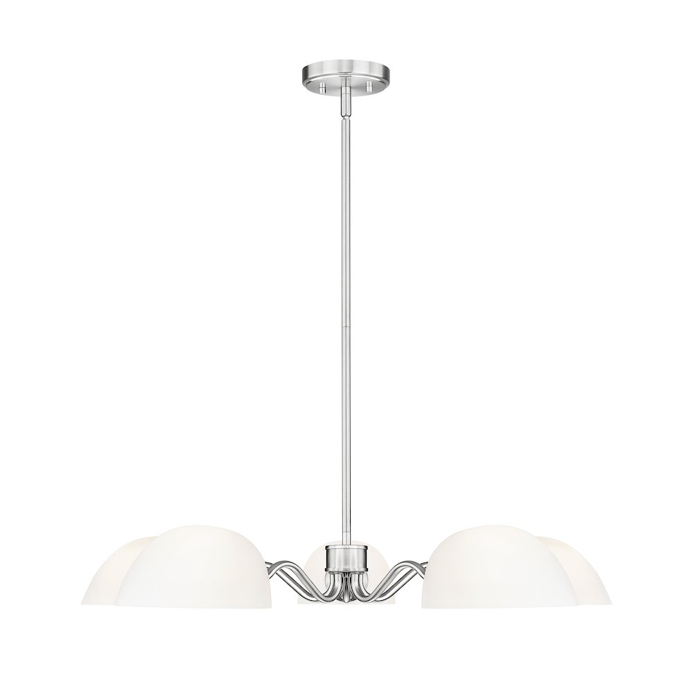 Z-Lite 5 Light Chandelier, Brushed Nickel