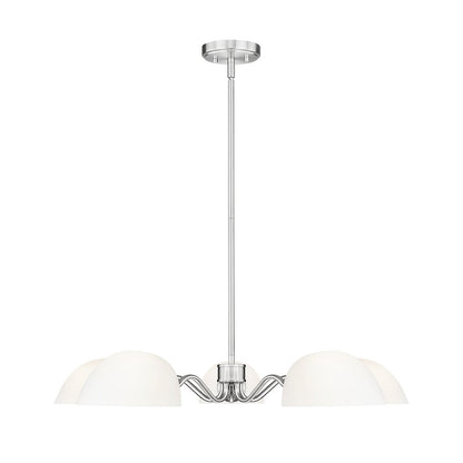 Z-Lite 5 Light Chandelier, Brushed Nickel