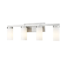 Z-Lite Danica 4 Light Vanity in Brushed Nickel color, Steel frame