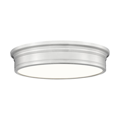 Z-Lite 1 Light Flush Mount, Brushed Nickel