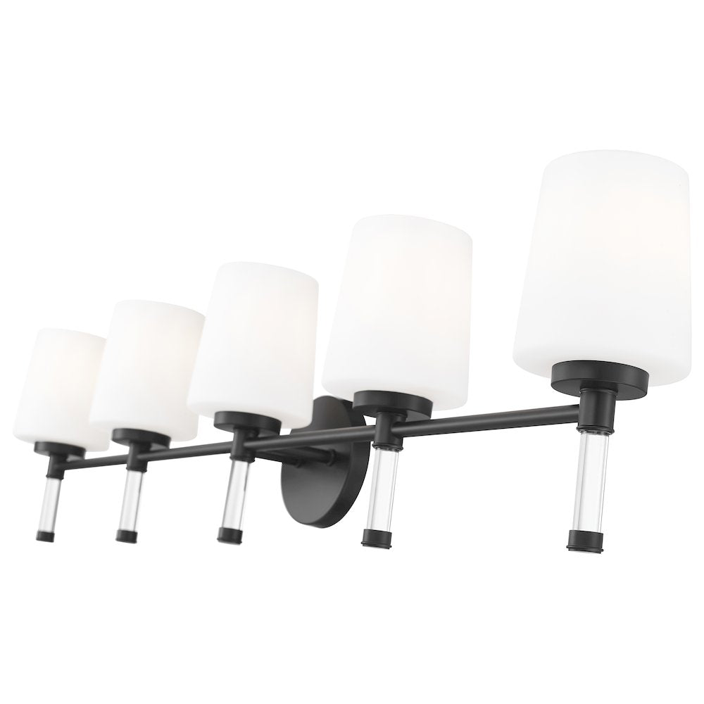 Z-Lite 5 Light Vanity, Matte Black