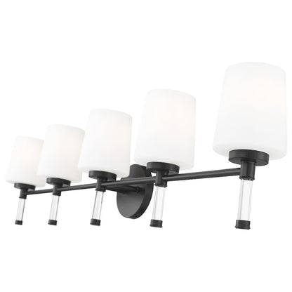 Z-Lite 5 Light Vanity, Matte Black