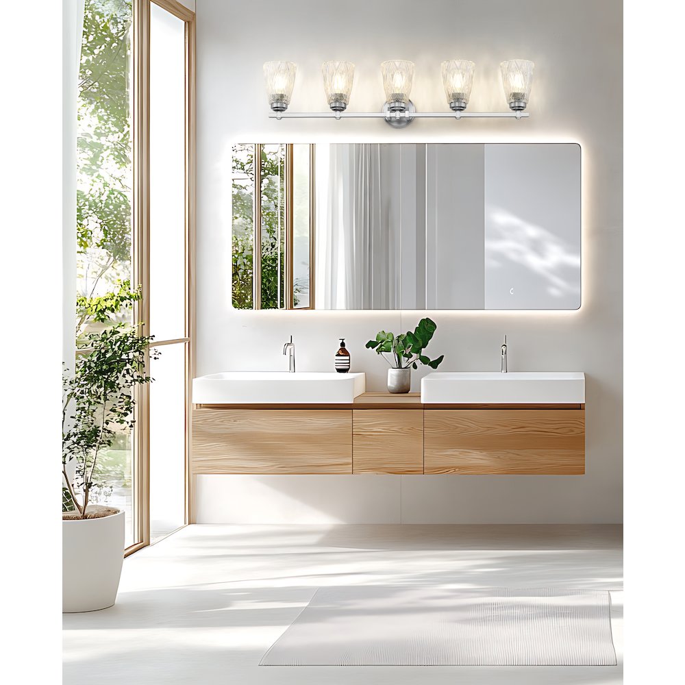 Z-Lite 5 Light Vanity, Brushed Nickel