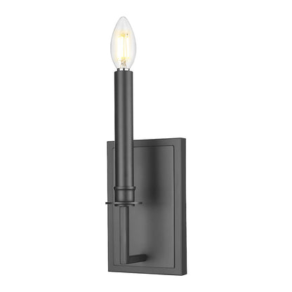 Z-Lite 2 Light Wall Sconce, Matte Black