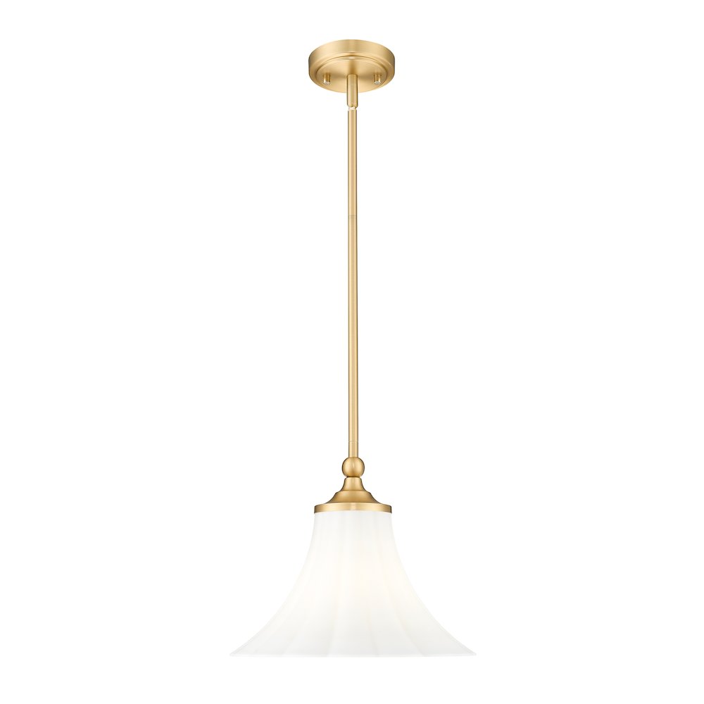 Z-Lite 1 Light Pendant, Modern Gold