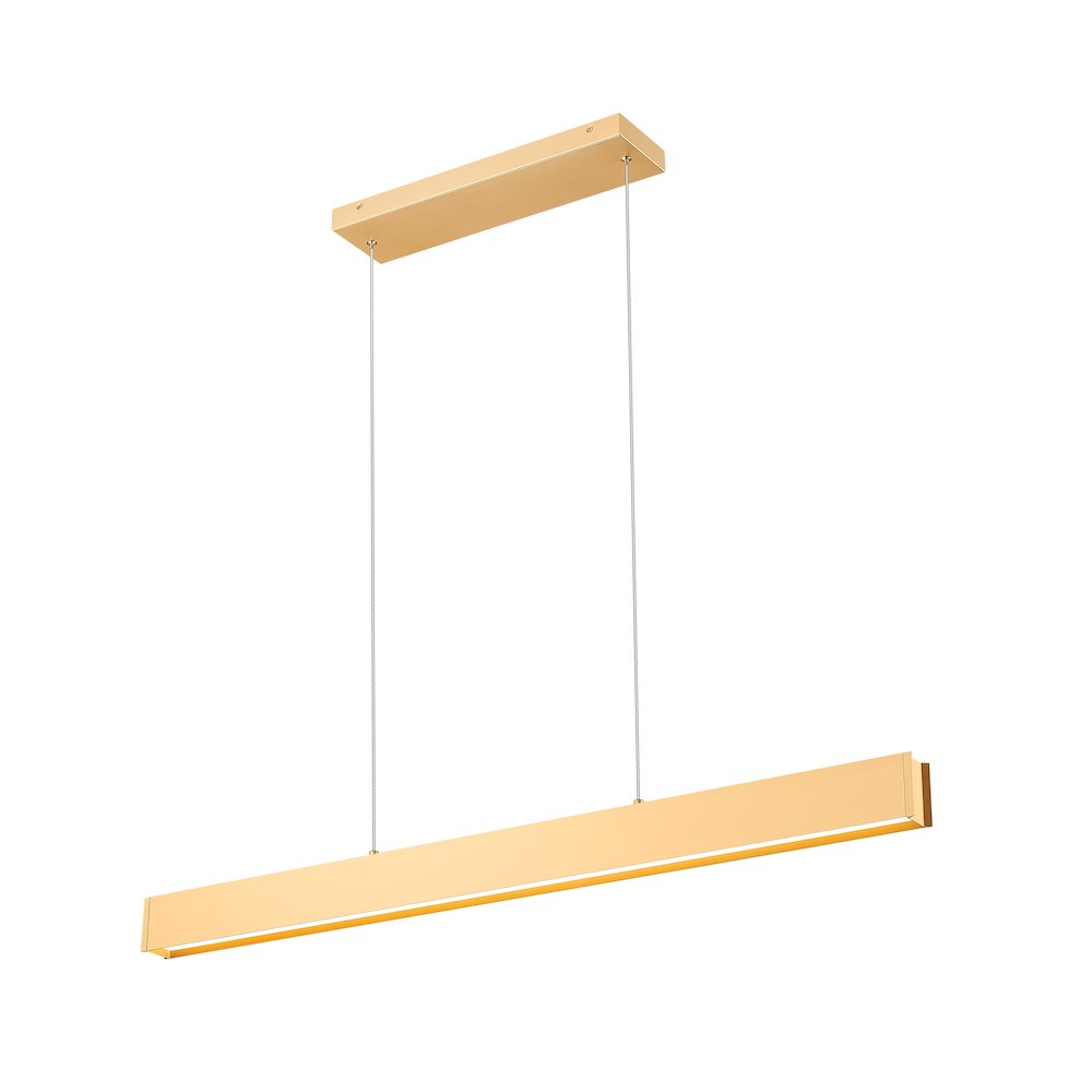 Z-Lite 1 Light Linear Chandelier, Gold