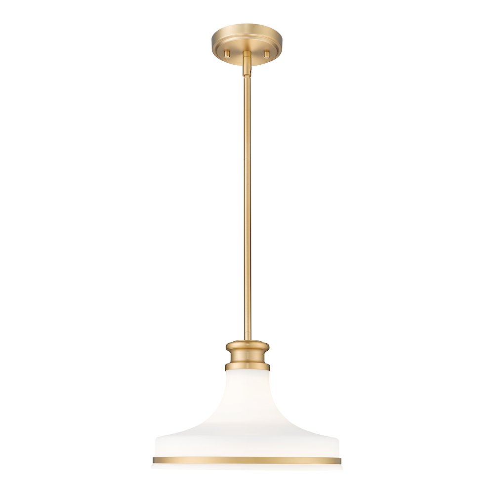 Z-Lite 1 Light Pendant, Modern Gold