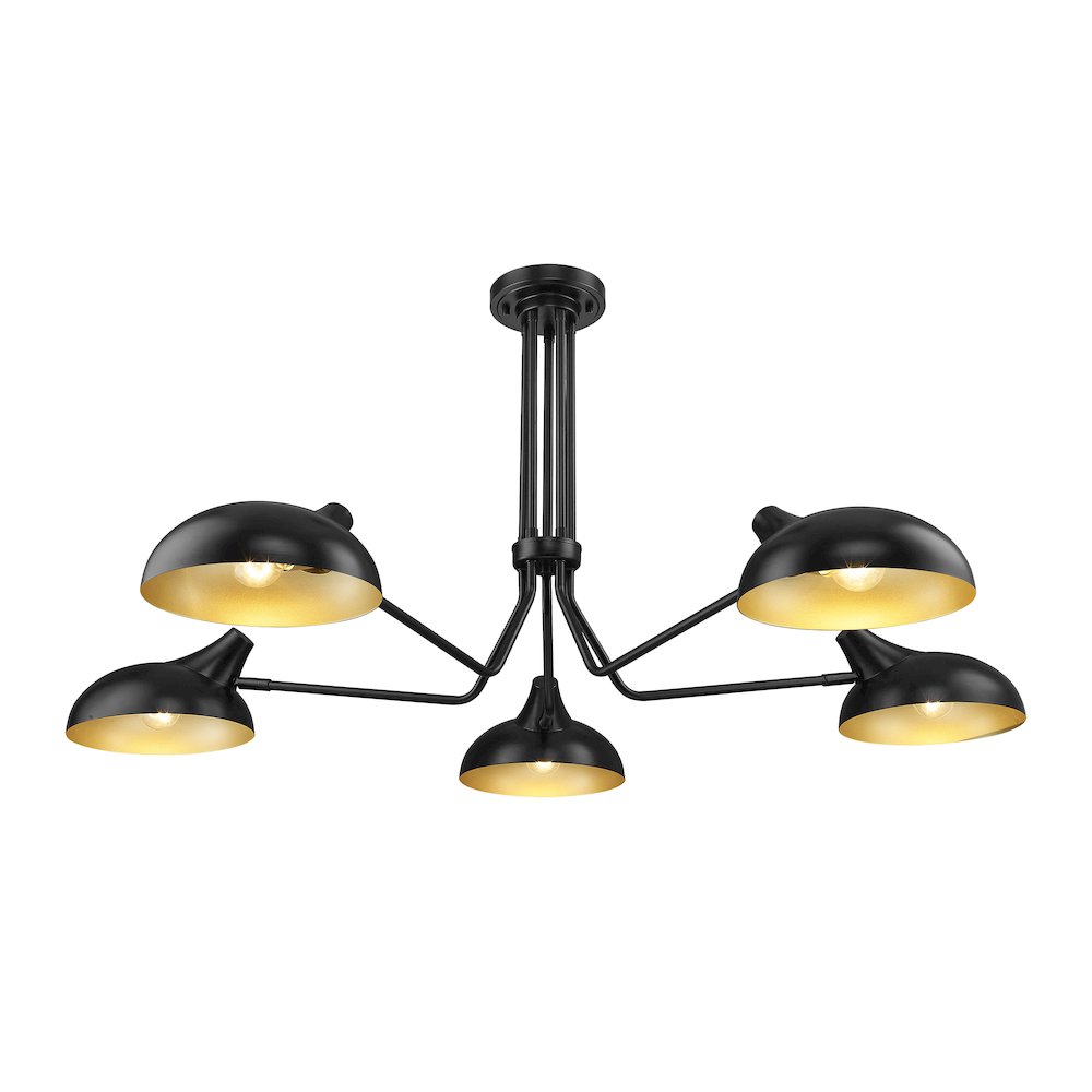 Z-Lite 5 Light Semi Flush Mount