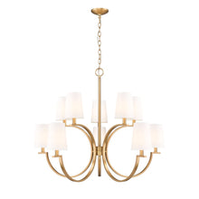 Cordelia 10 Light Modern Gold Chandelier