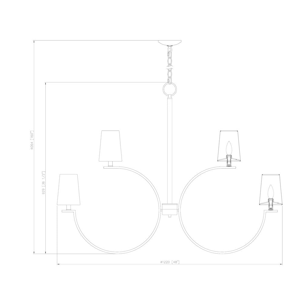 Cordelia 12 Light Matte Black Chandelier