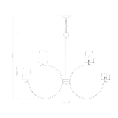 Cordelia 12 Light Matte Black Chandelier
