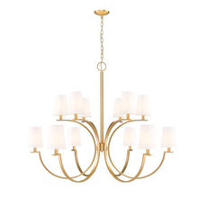 Cordelia 12 Light Modern Gold Chandelier