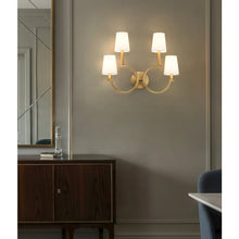 Cordelia 4 Light Modern Gold Wall Sconce