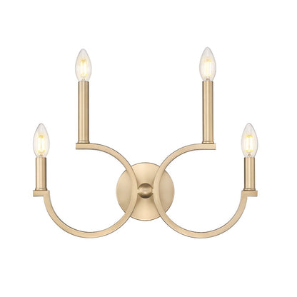 Cordelia 4 Light Modern Gold Wall Sconce