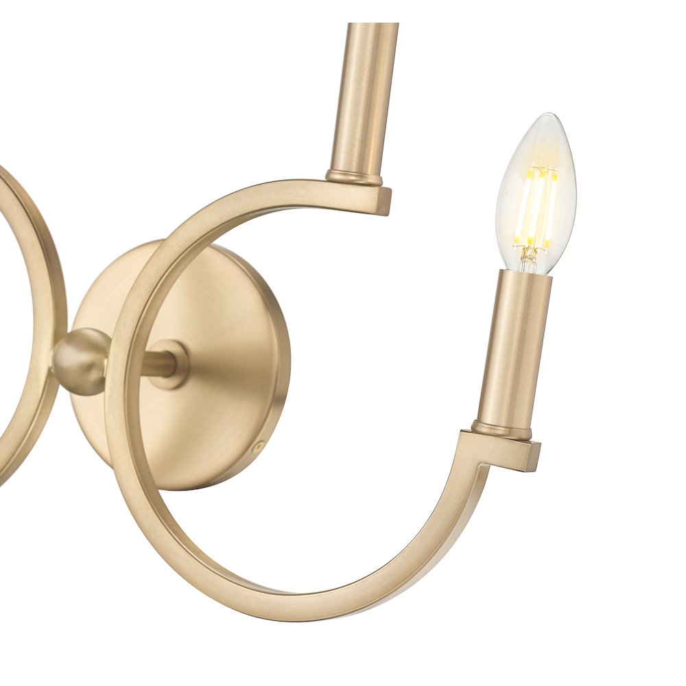 Cordelia 4 Light Modern Gold Wall Sconce