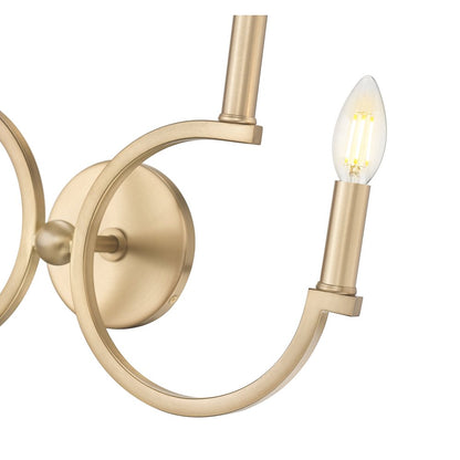 Cordelia 4 Light Modern Gold Wall Sconce