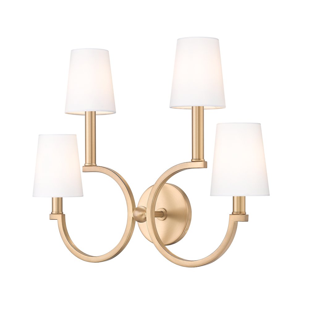 Cordelia 4 Light Modern Gold Wall Sconce