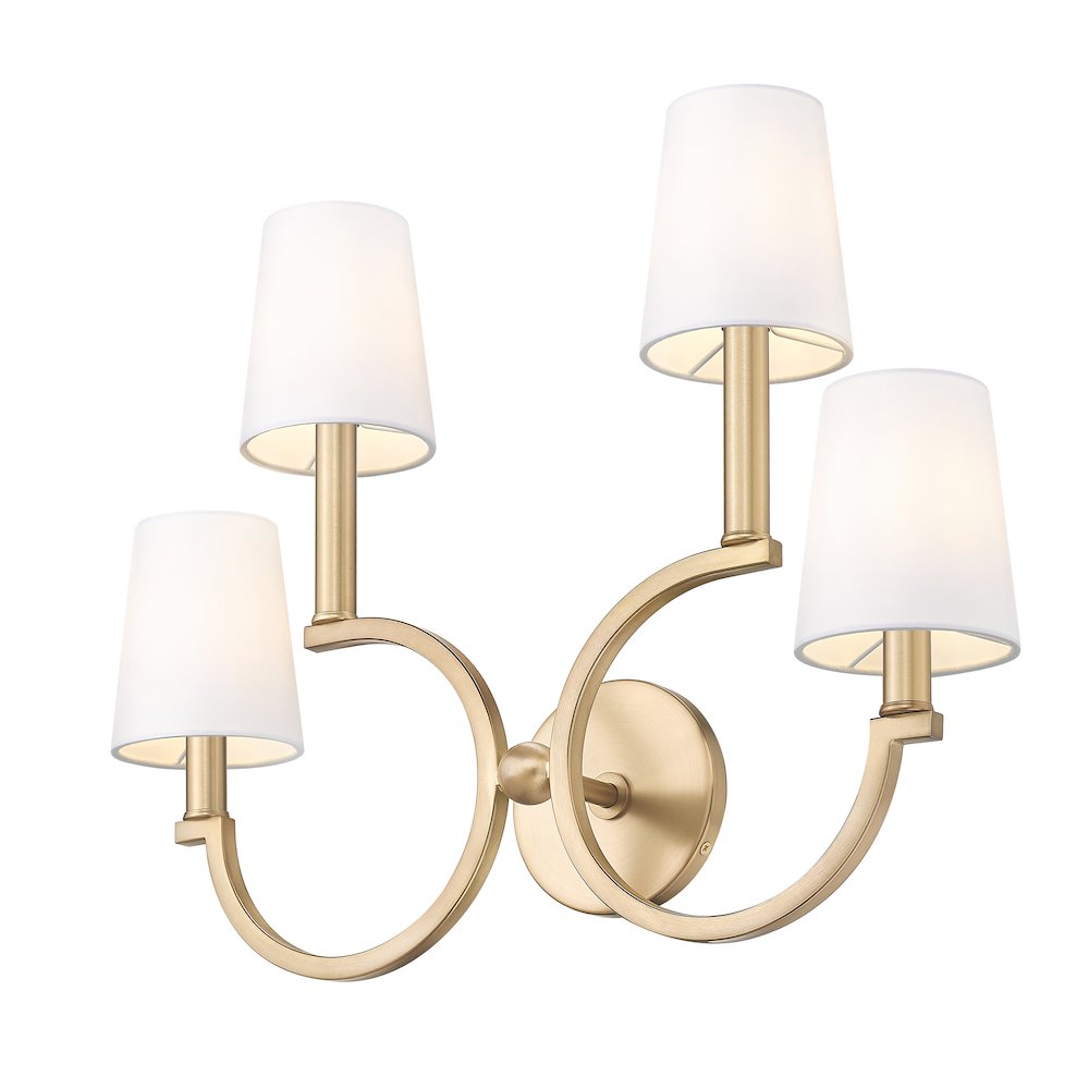 Cordelia 4 Light Modern Gold Wall Sconce