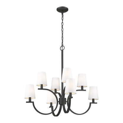 Cordelia 8 Light Matte Black Chandelier