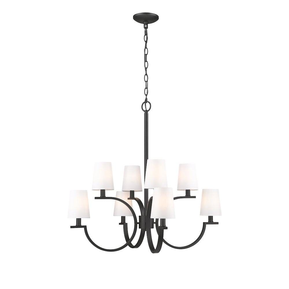 Cordelia 8 Light Matte Black Chandelier