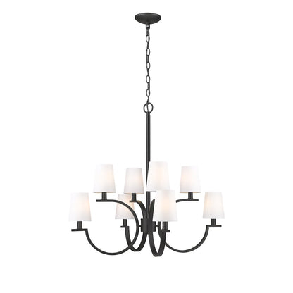 Cordelia 8 Light Matte Black Chandelier