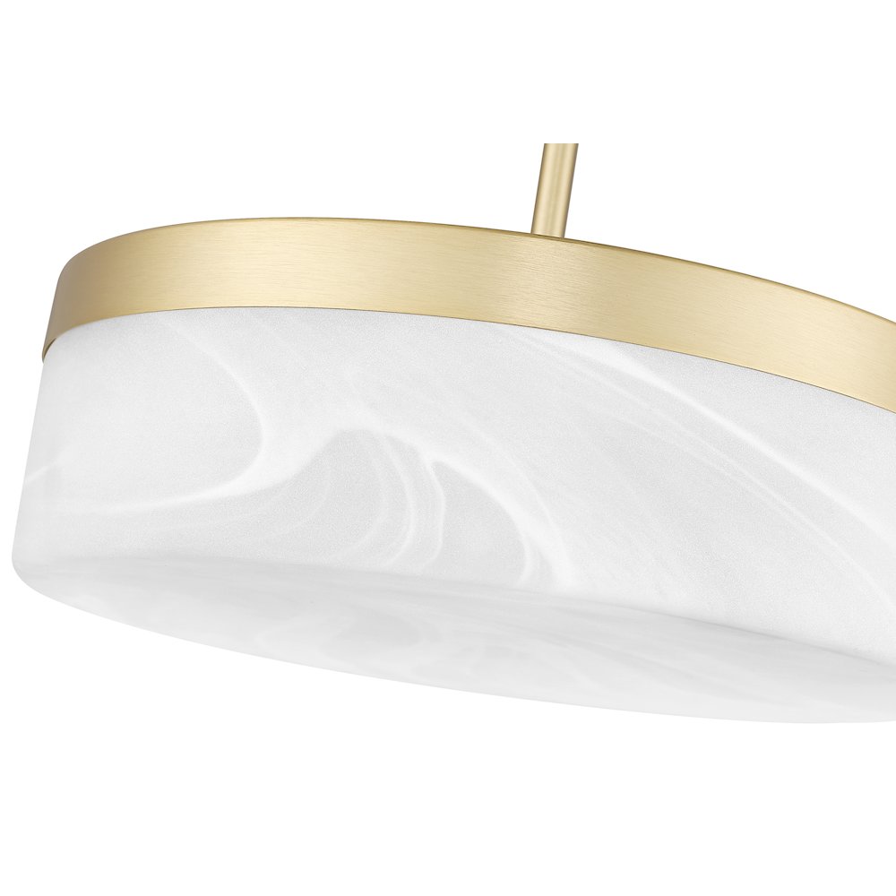 Z-Lite 1 Light Pendant, Modern Gold