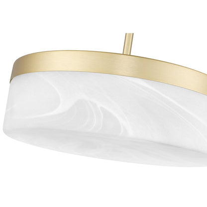 Z-Lite 1 Light Pendant, Modern Gold