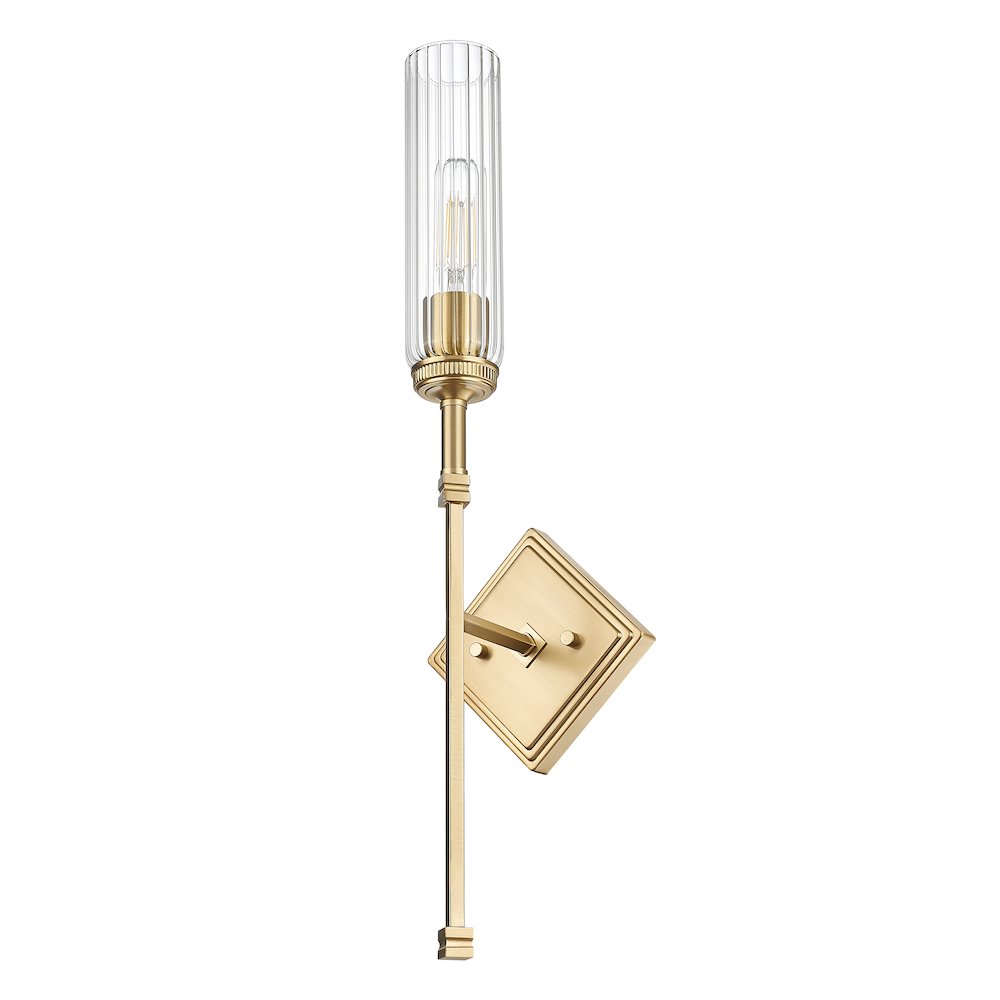 Z-Lite 1 Light Wall Sconce, Modern Gold